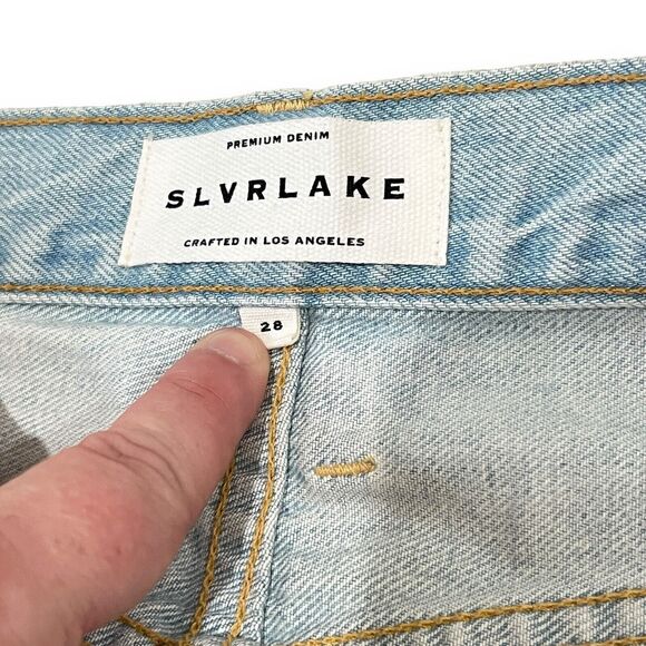 NWT SLVRLAKE Beatnik Jeans in Heartbreak Hotel Light Wash Denim Size 28 $349 - Picture 8 of 14